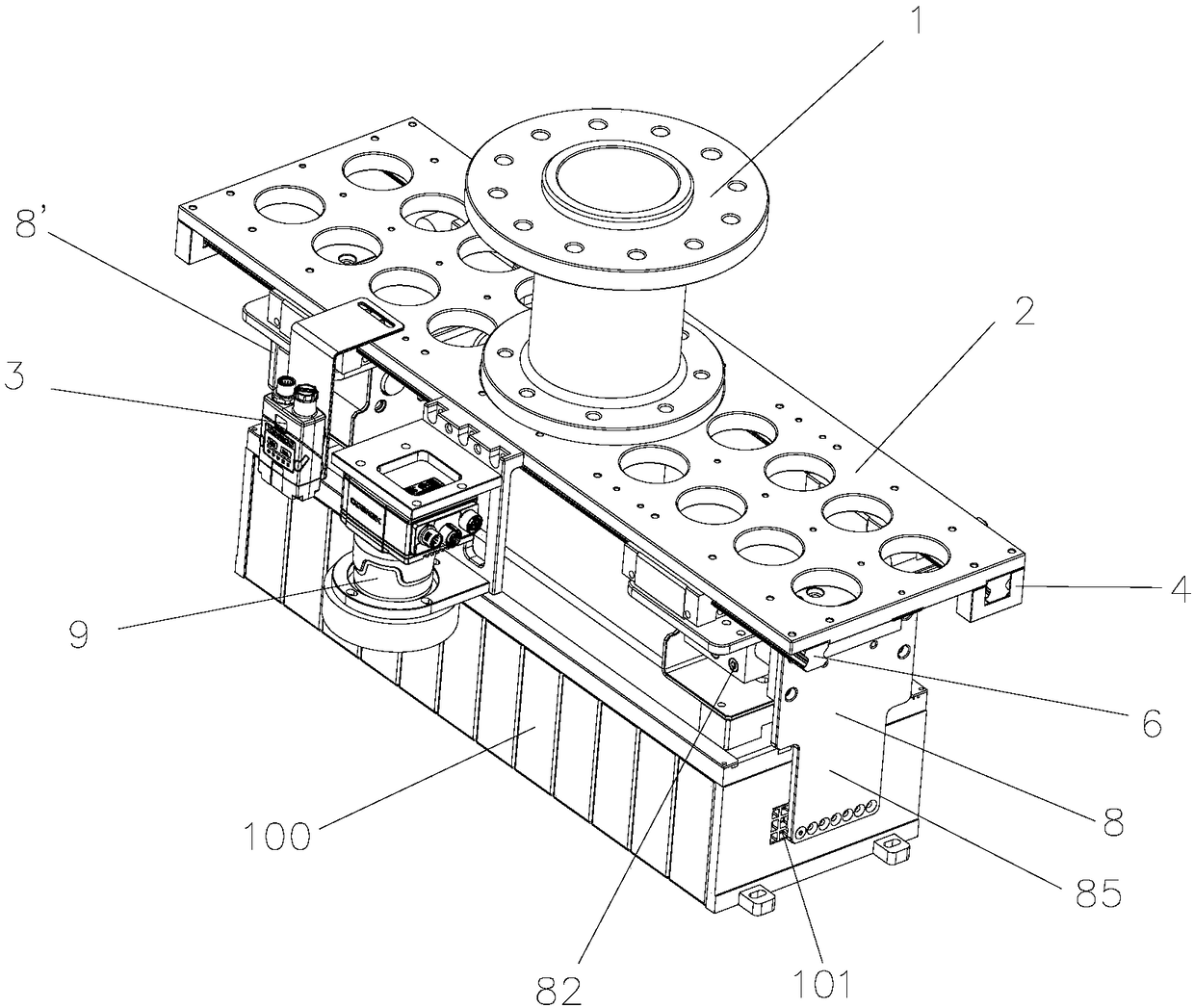 Battery module grasping finger and battery module assembling robot with same