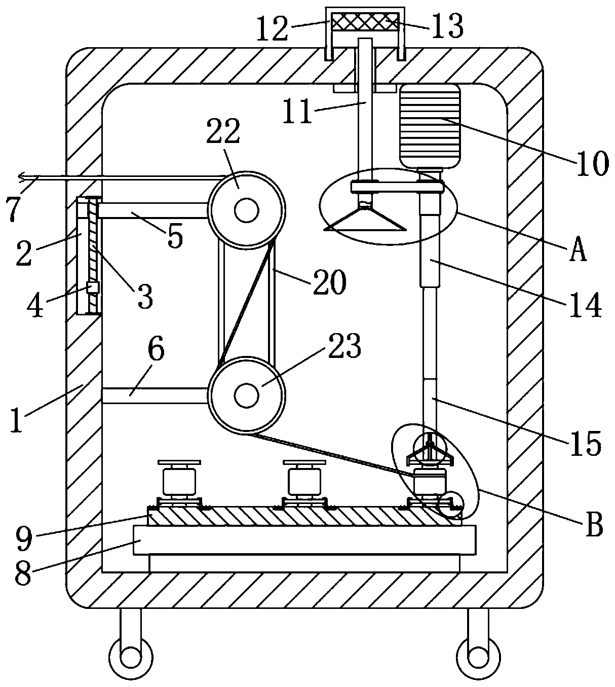 Automatic rolling device for knitwear sewing thread