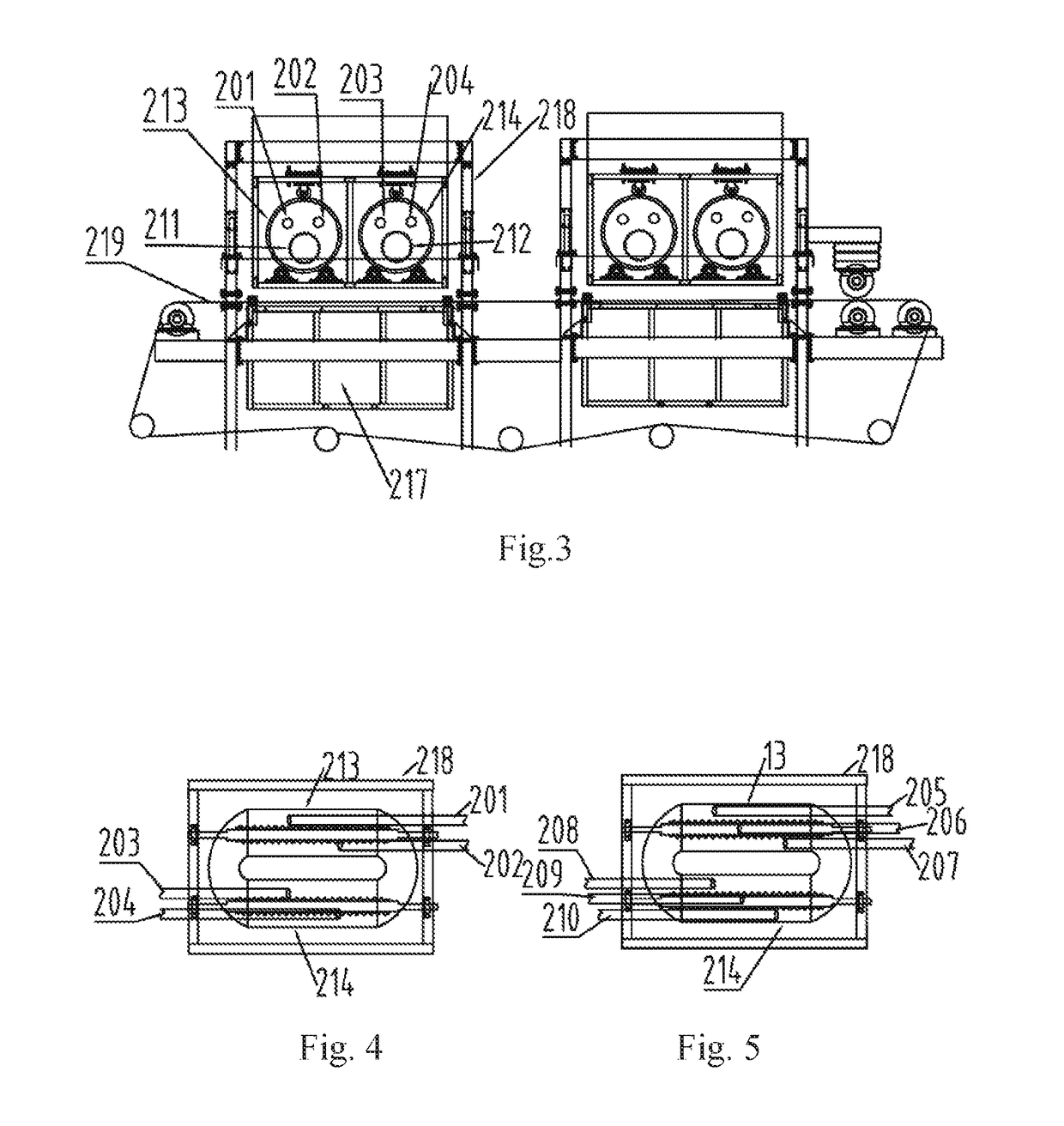 Apparatus for producing reconstituted tobacco sheet via dry paper-making method