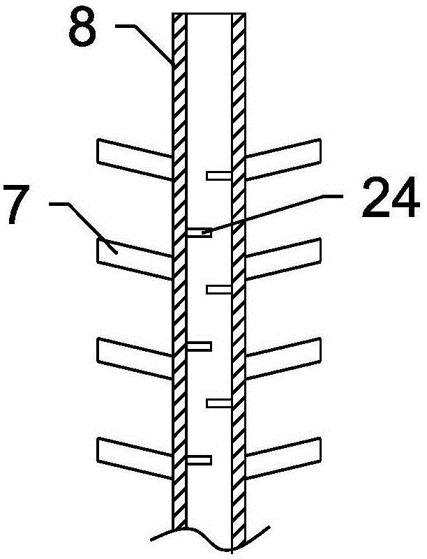 One-step continuous sewage acid mixing device