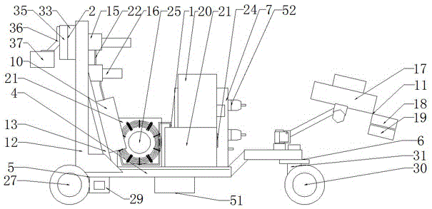 Water jet milling concrete-removing robot