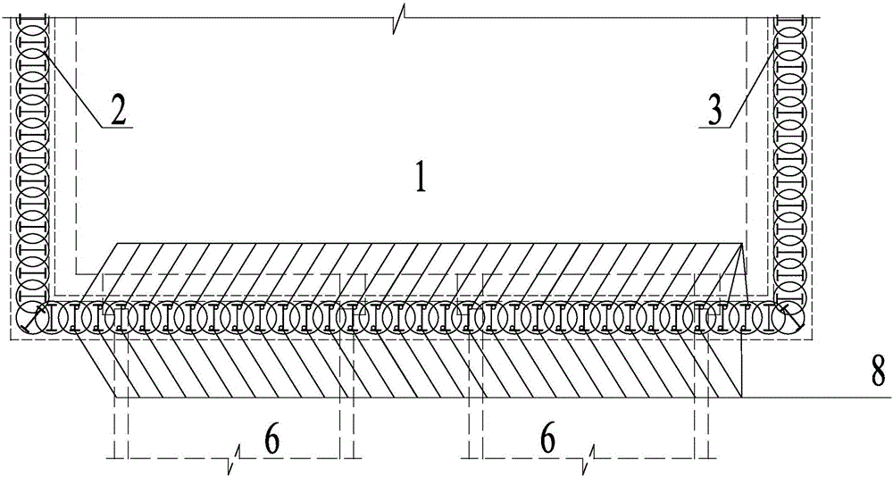 A anti-seepage structure and construction method of smw construction method pile shield portal