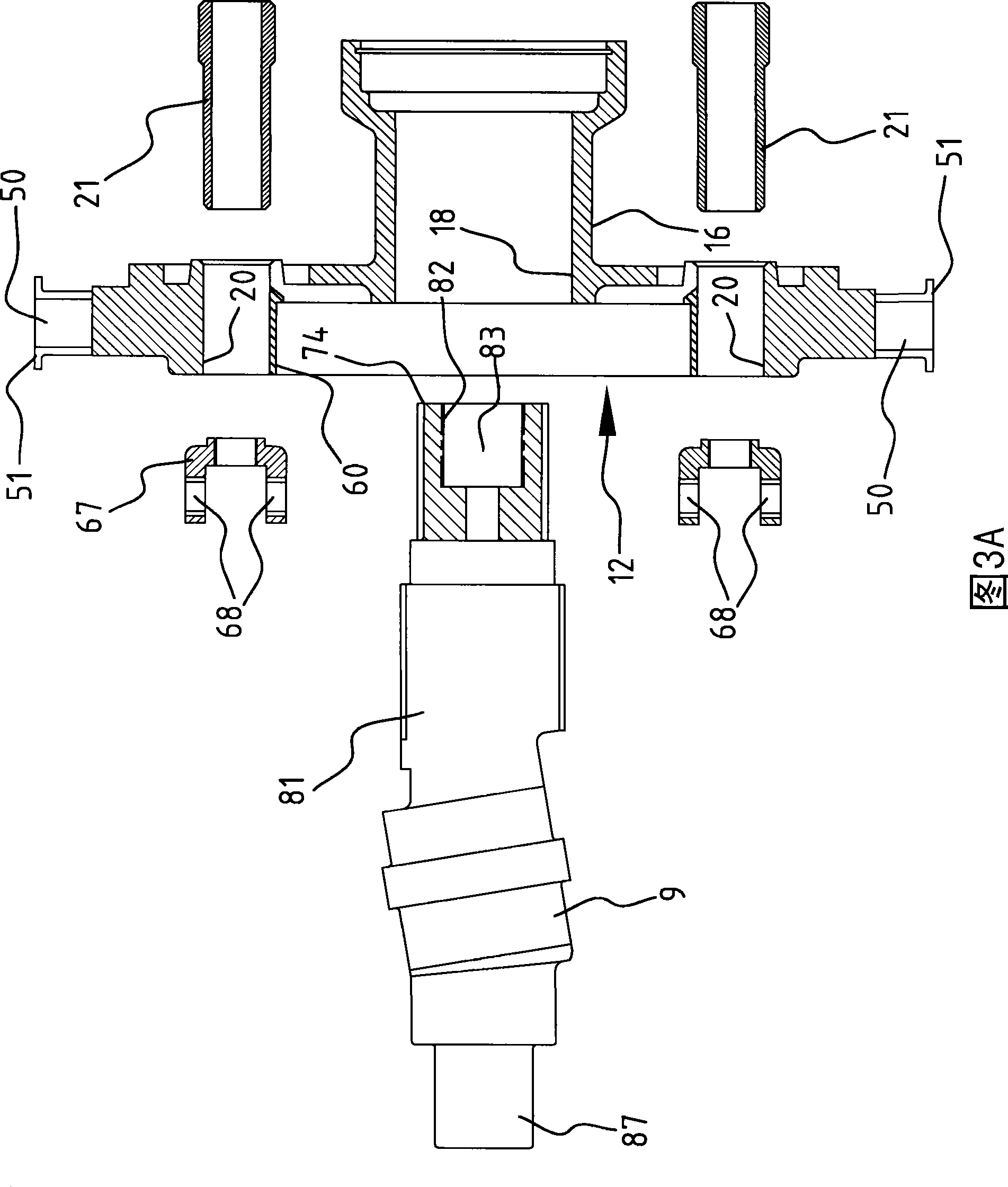 Internal combustion engine with variable compression ratio