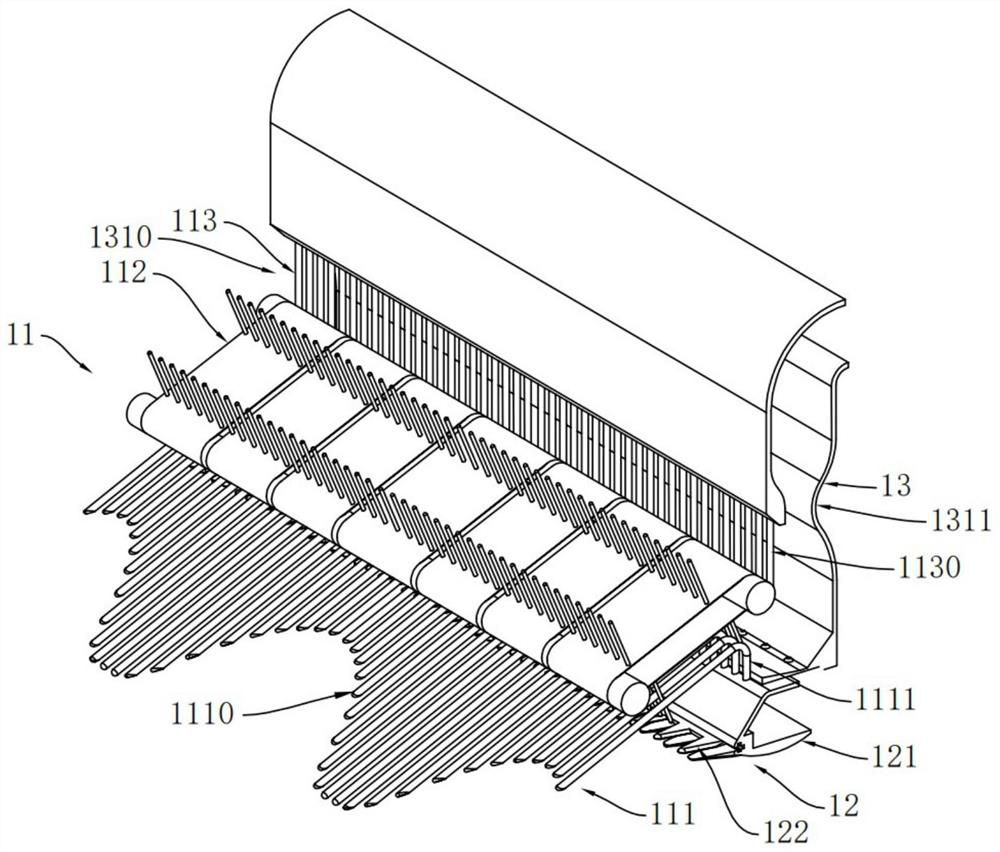 Environment-friendly active anti-winding harvesting and drying device for sweet potato seedlings