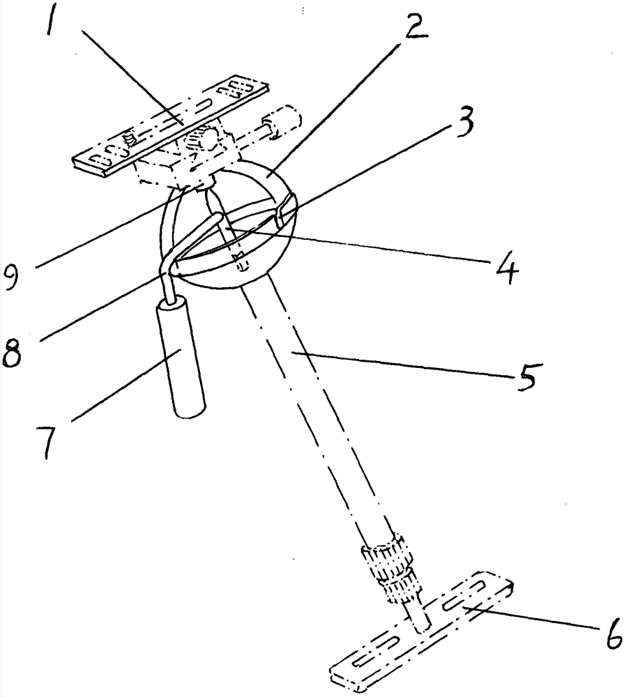 A Steadicam gimbal