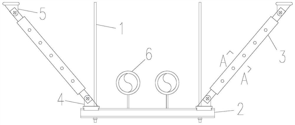 An anti-buckling shock-absorbing support hanger