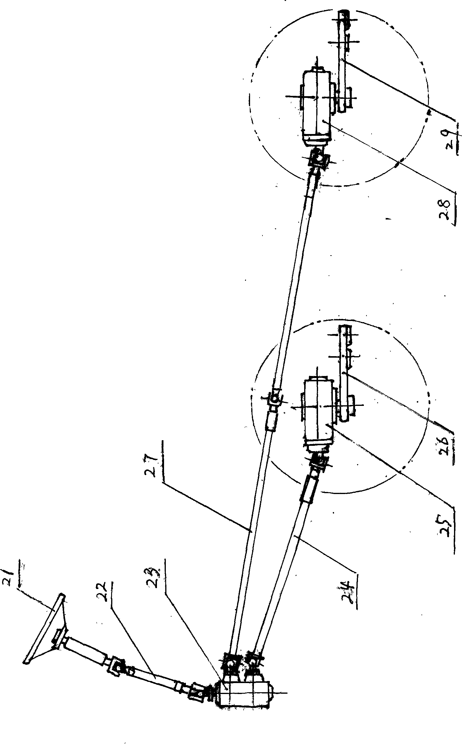 Dual-steering or multi-steering device parallel steering system for dual-front axle or multi-steering bridge vehicle