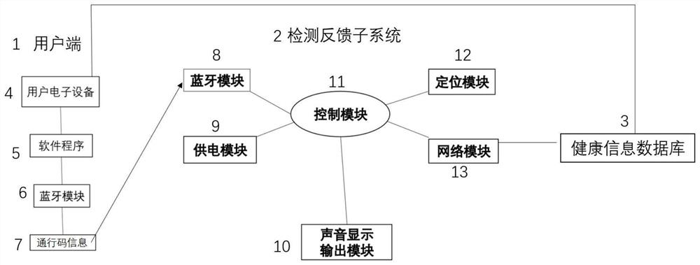 Health state real-time detection and feedback system