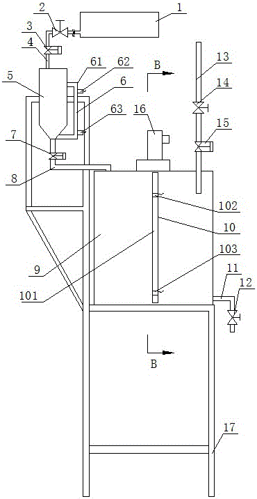 Full-automatic proportioning device and method of lubricating agent for thread throwing of ceramic fibers