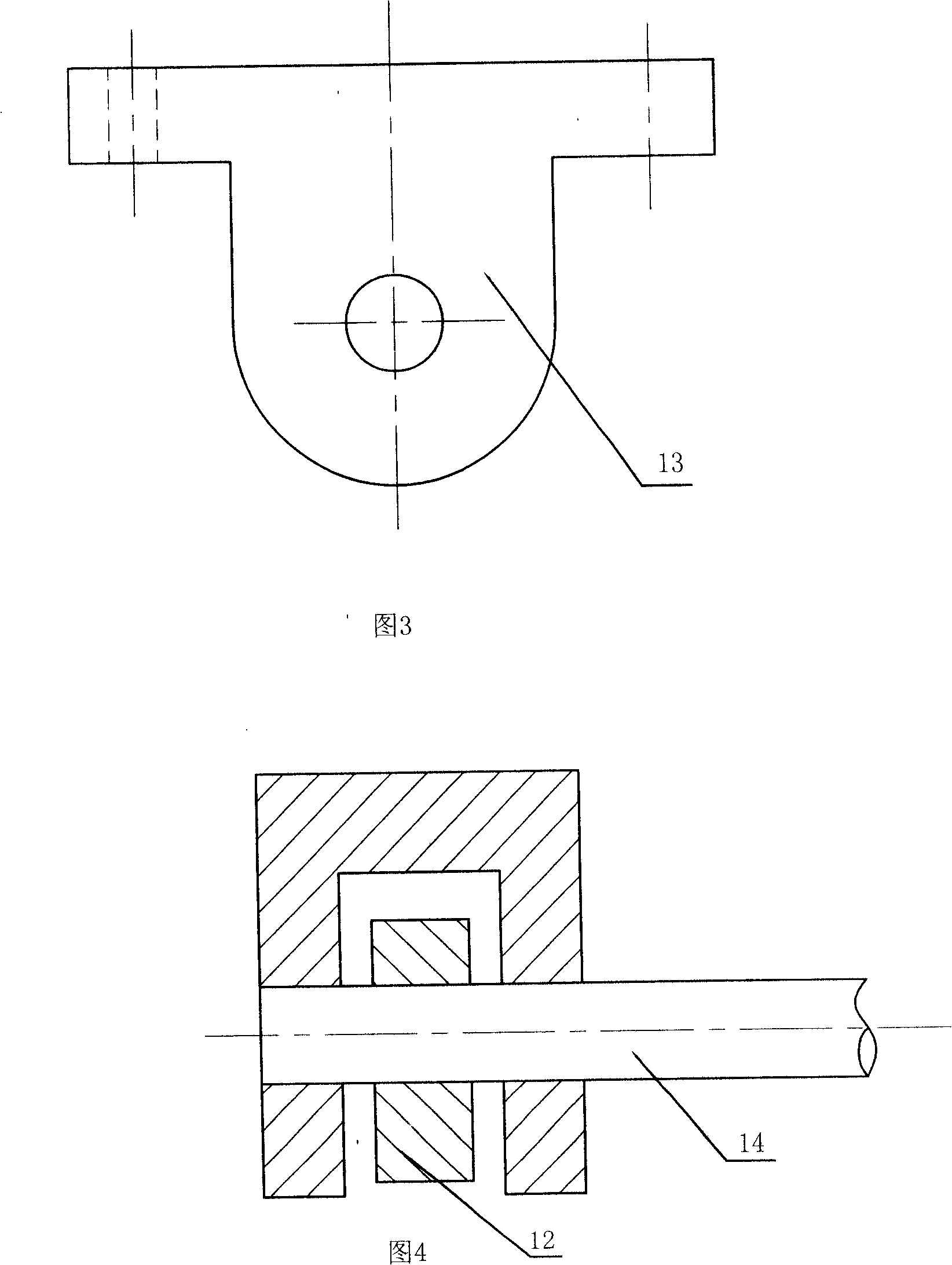 Wave type inclined plate vibration device for preparing semisolid state alloy and preparation method thereof