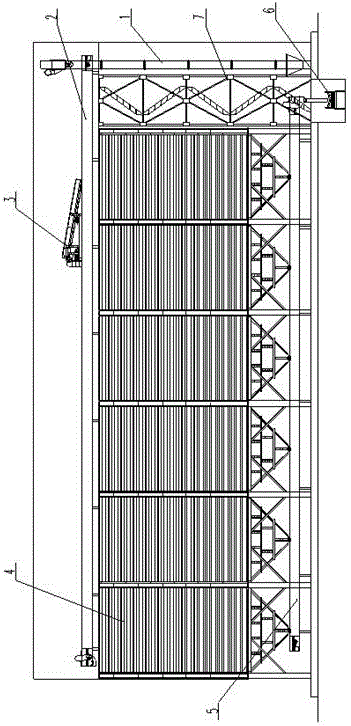 Assembling type steel plate bin integration system