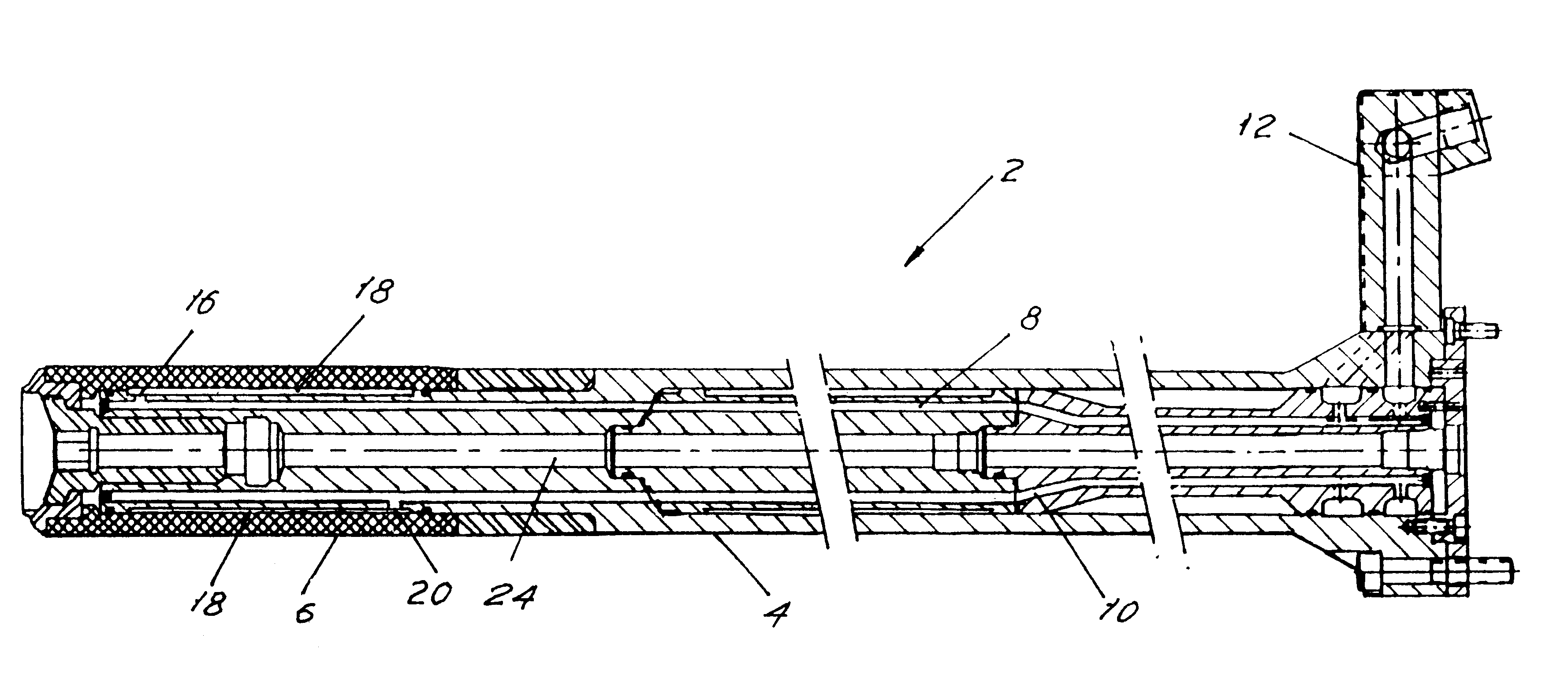 Internally cooled punch