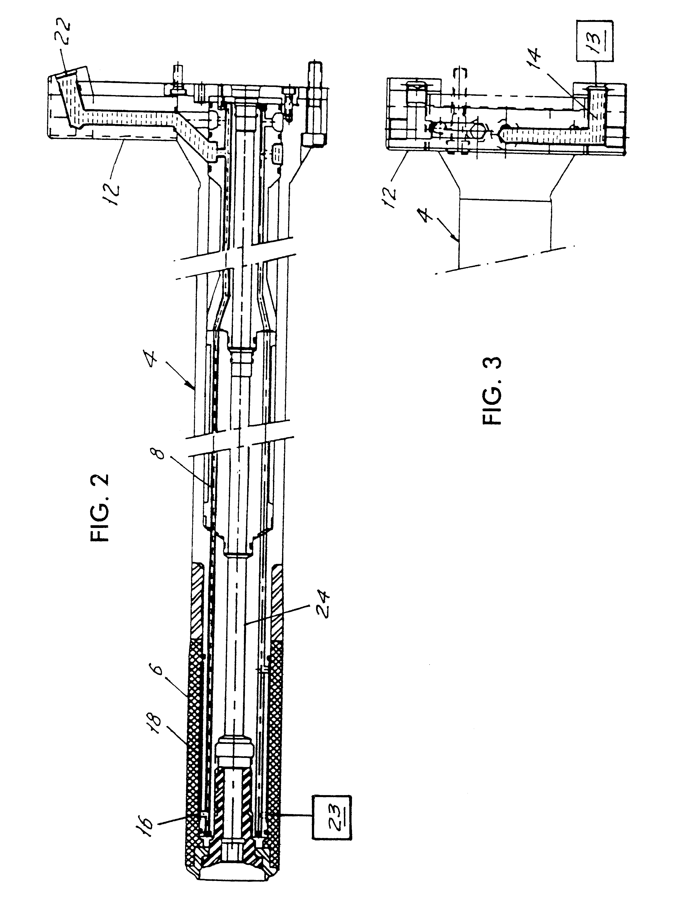 Internally cooled punch