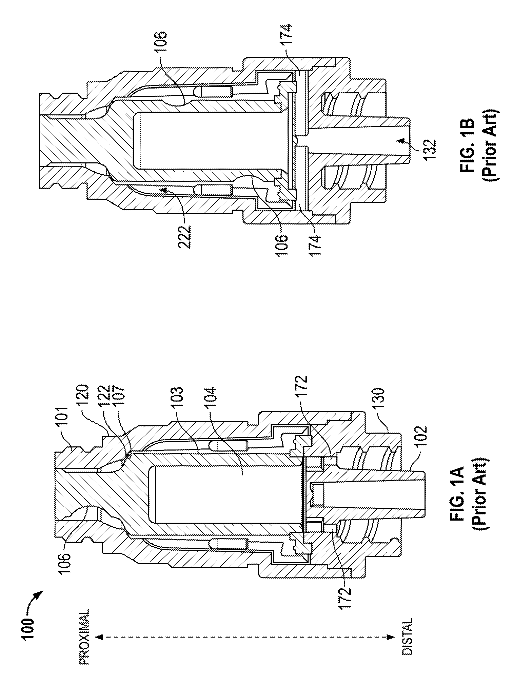 Needleless connector with support member