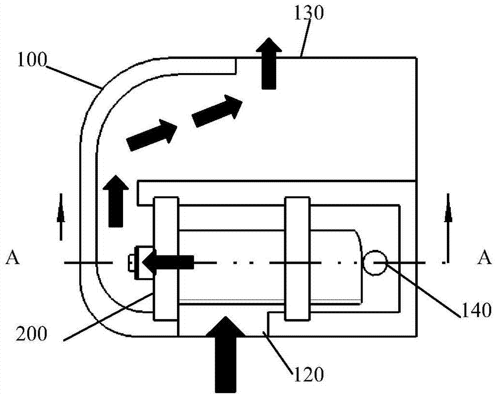 Oil and gas separator, engine and vehicle