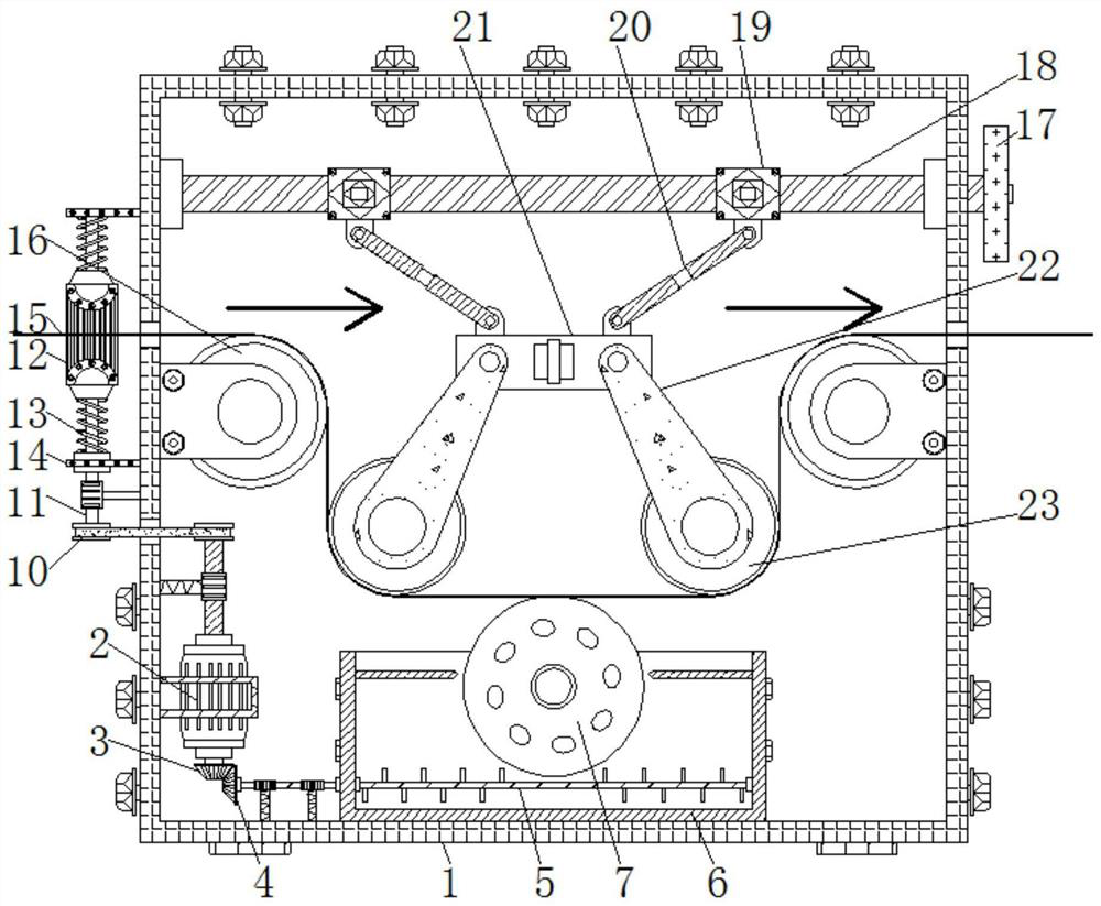 Fabric printing and dyeing device capable of effectively preventing printing quality from being influenced by printing ink precipitation