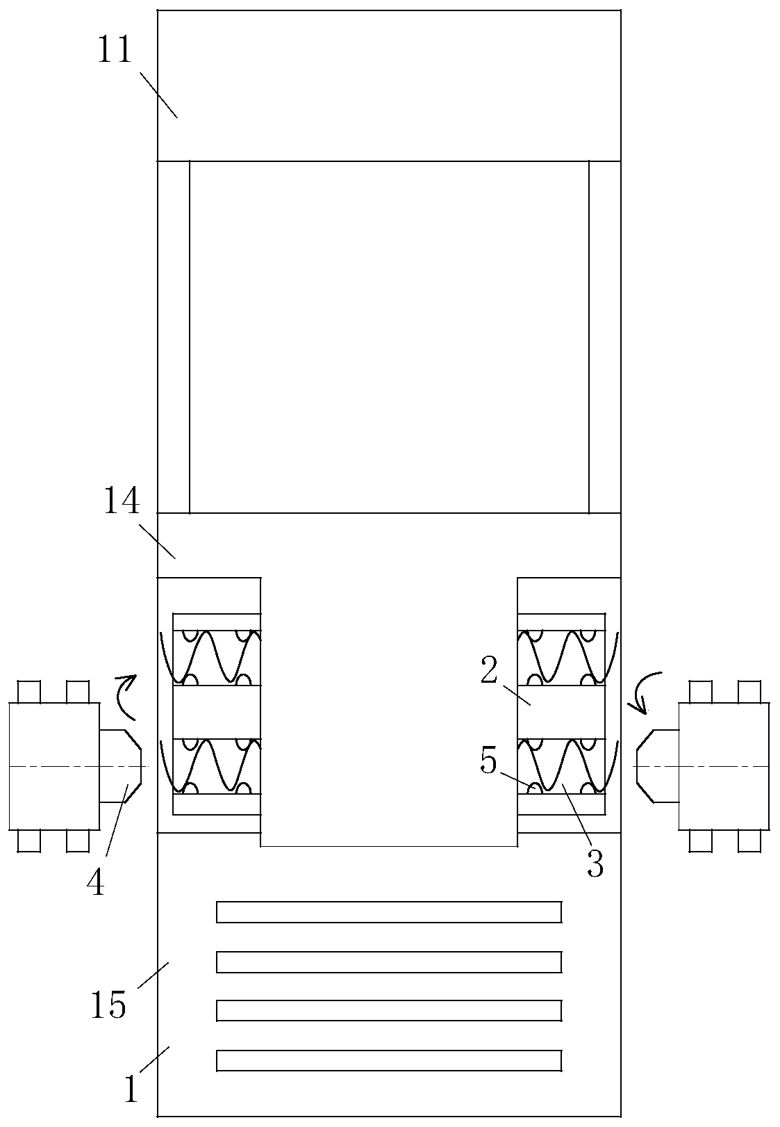 A spring chamfering machine