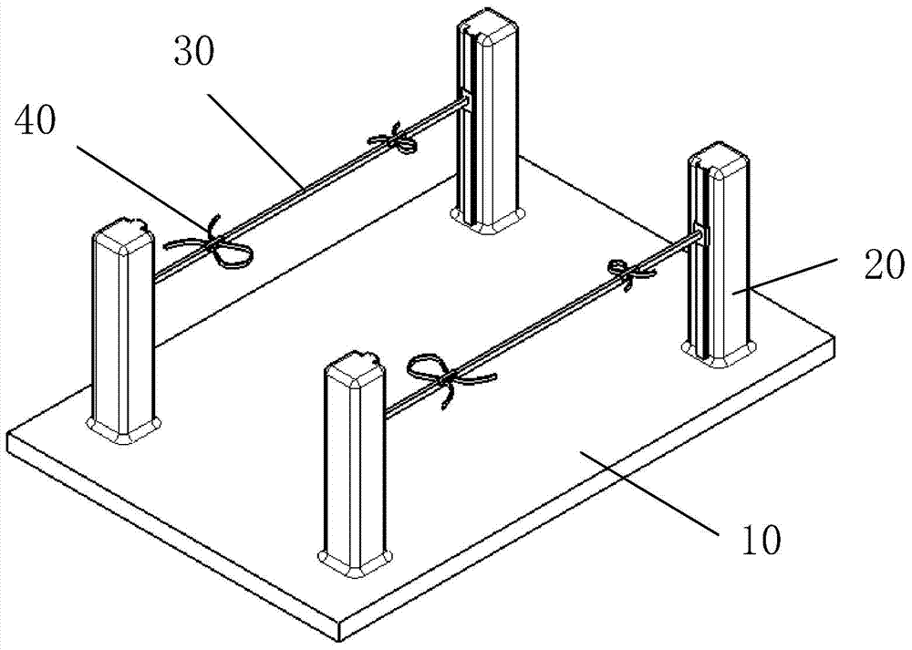 A volumetric flask testing platform