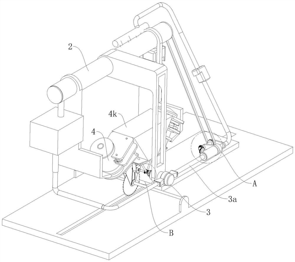 Synchronous dust-proof device utilizing machining kinetic energy