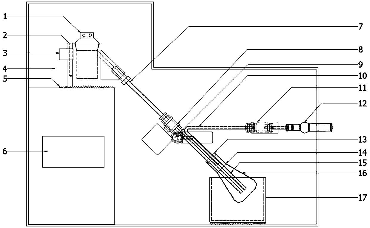 Automatic determination device and method for oil shale oil content