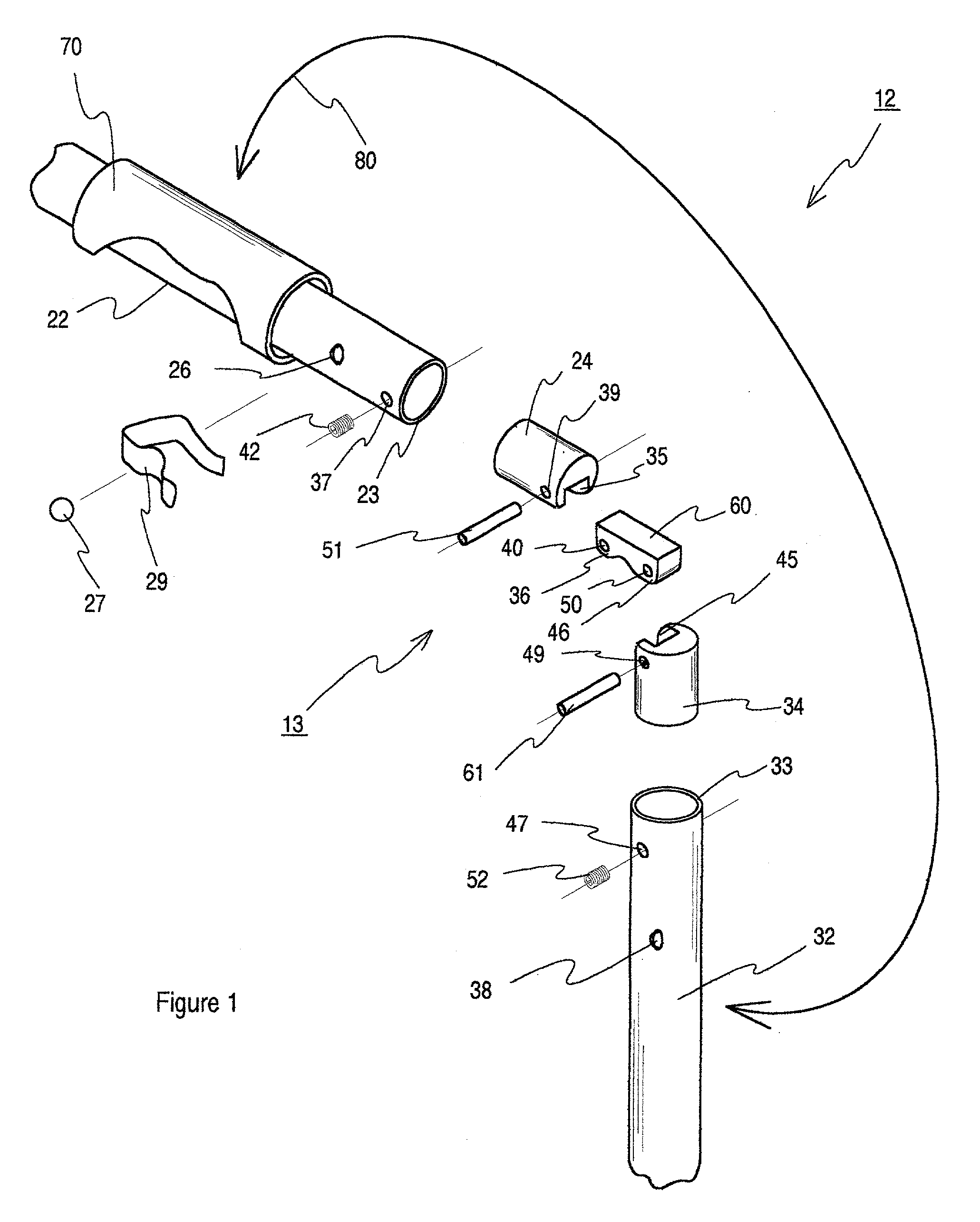 Anti-pinch knuckle for bidirectional sleeve