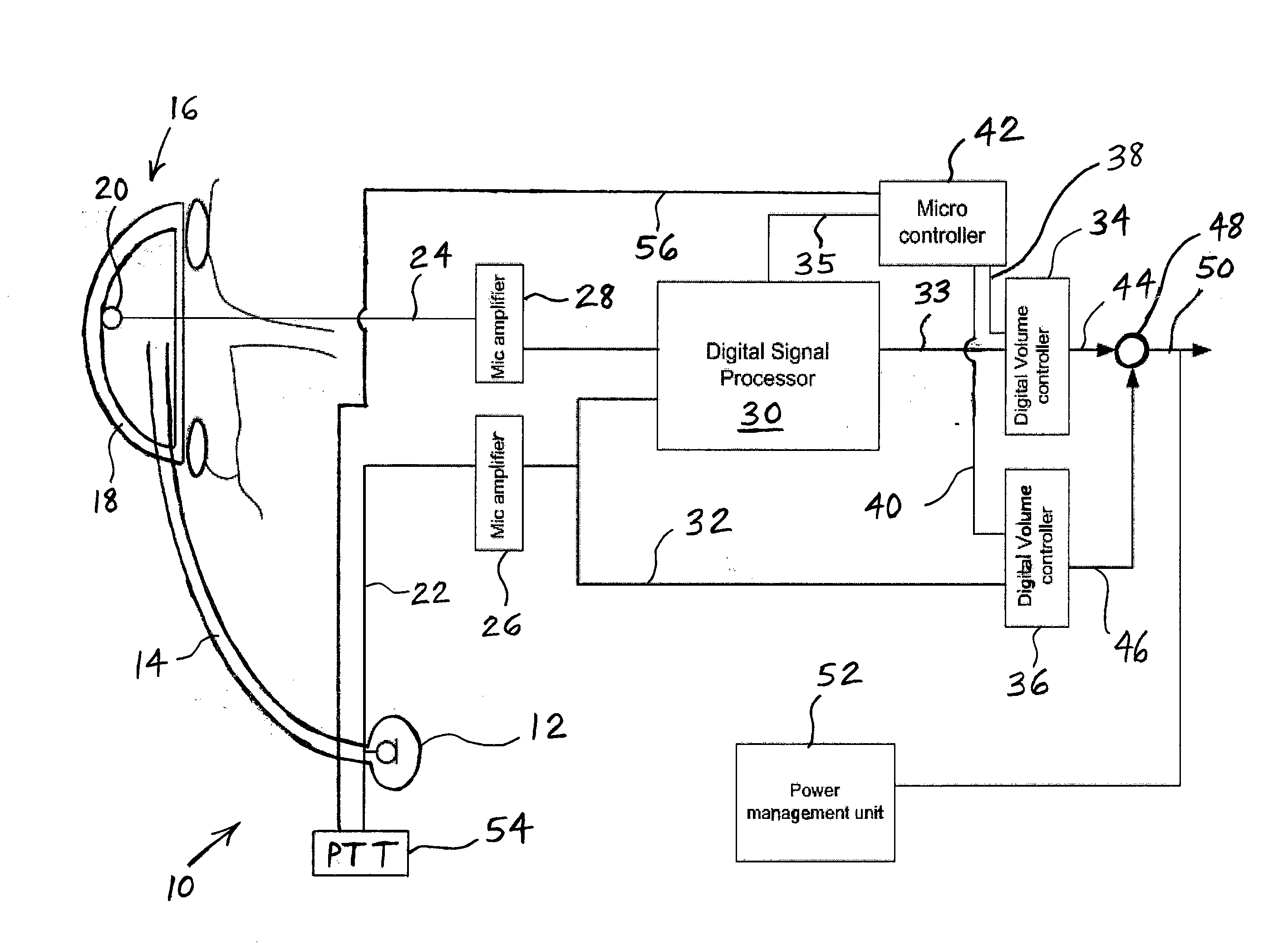 Digital dual microphone module with intelligent cross fading