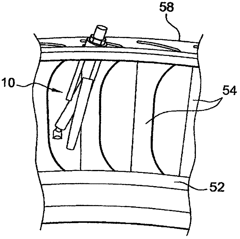 Device for checking a turbomachine engine