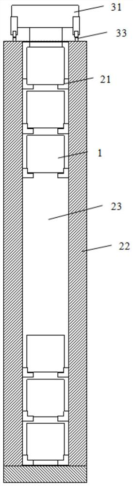 Gravity energy storage system and application method thereof