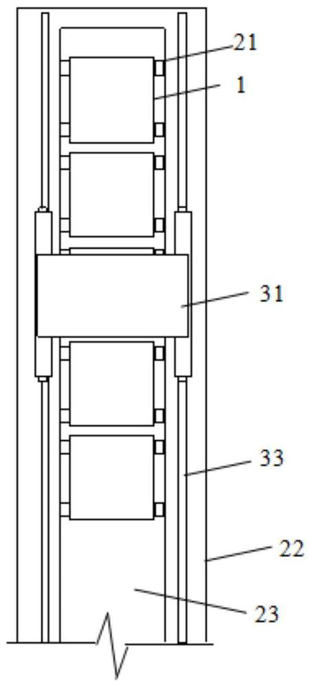 Gravity energy storage system and application method thereof