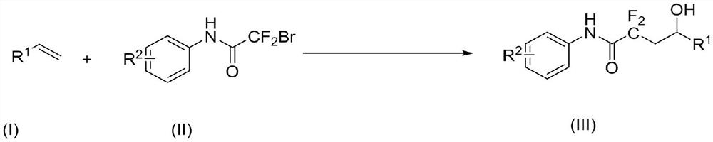 Synthesis method of alpha, alpha-difluoro-gamma-hydroxyacetamide derivative