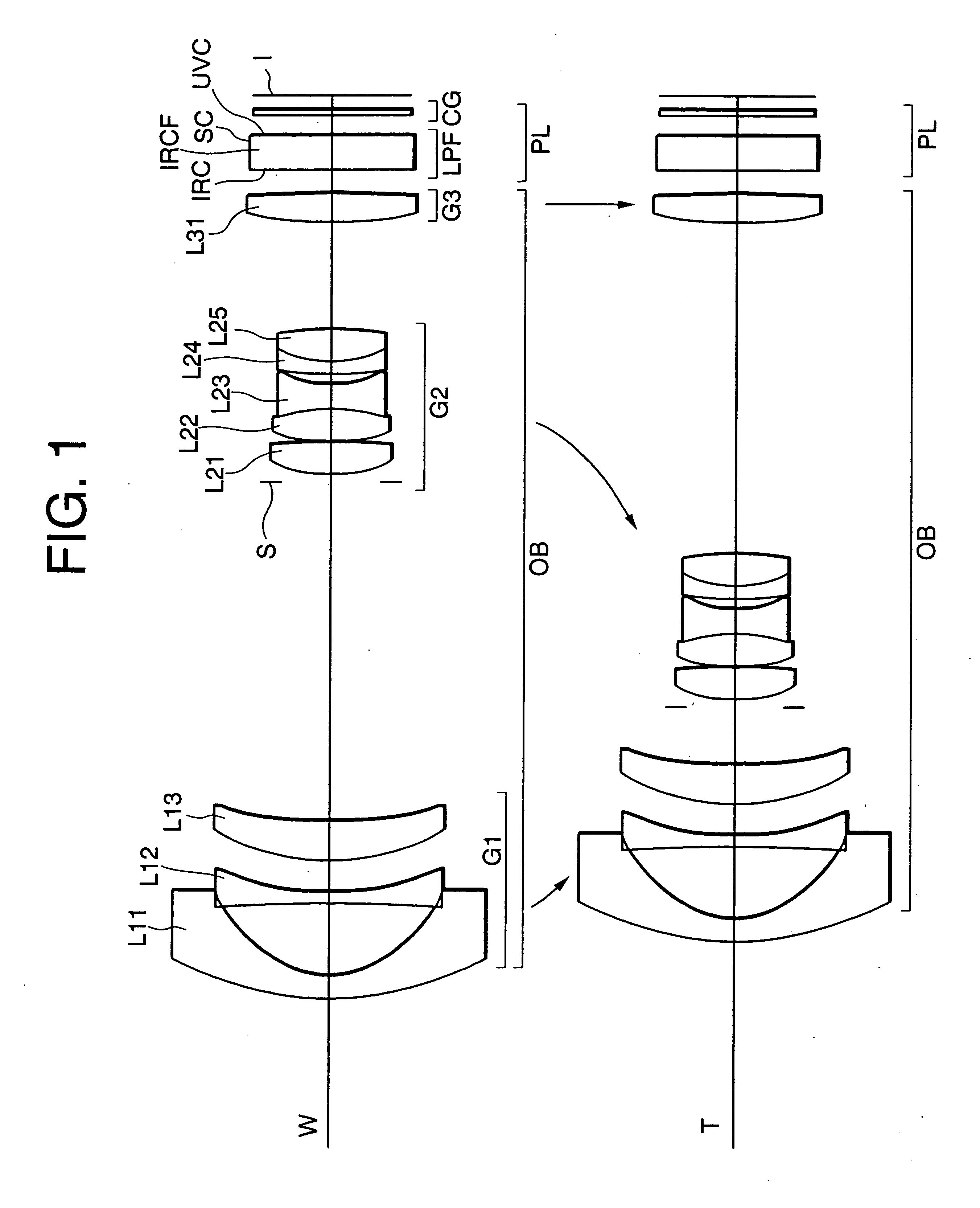 Optical system with wavelength selecting device