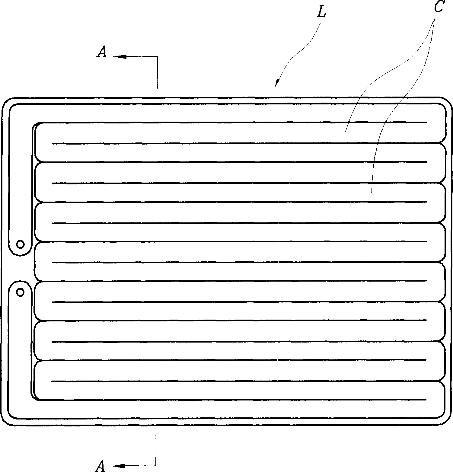 System for producing upper plates of flat fluorescent lamps