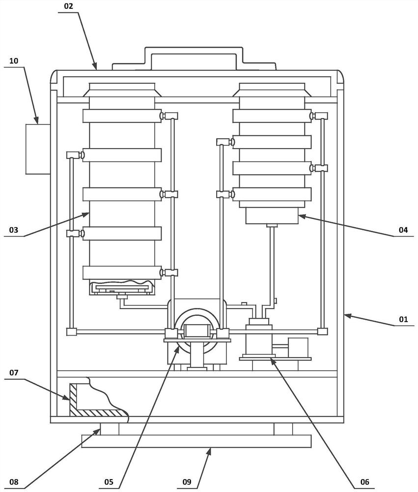 Intelligent environment-friendly umbrella water removal system based on ultrasonic technology