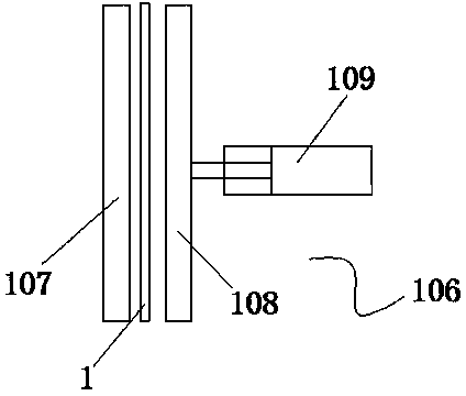 Automatic fabric feeding device used for air cushion bed production