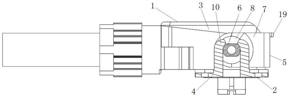 Connector assembly and plug and socket locking connection structure