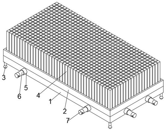 A device and method for quickly building a physical model of a river in an assembled form