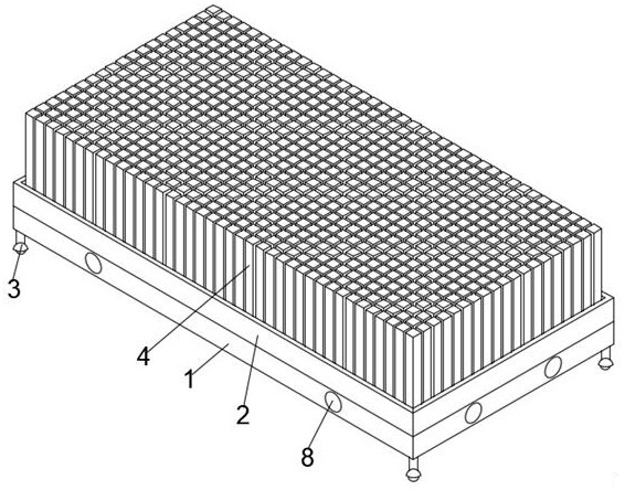 A device and method for quickly building a physical model of a river in an assembled form