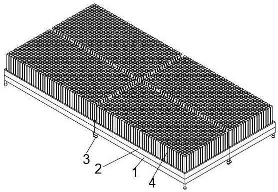 A device and method for quickly building a physical model of a river in an assembled form