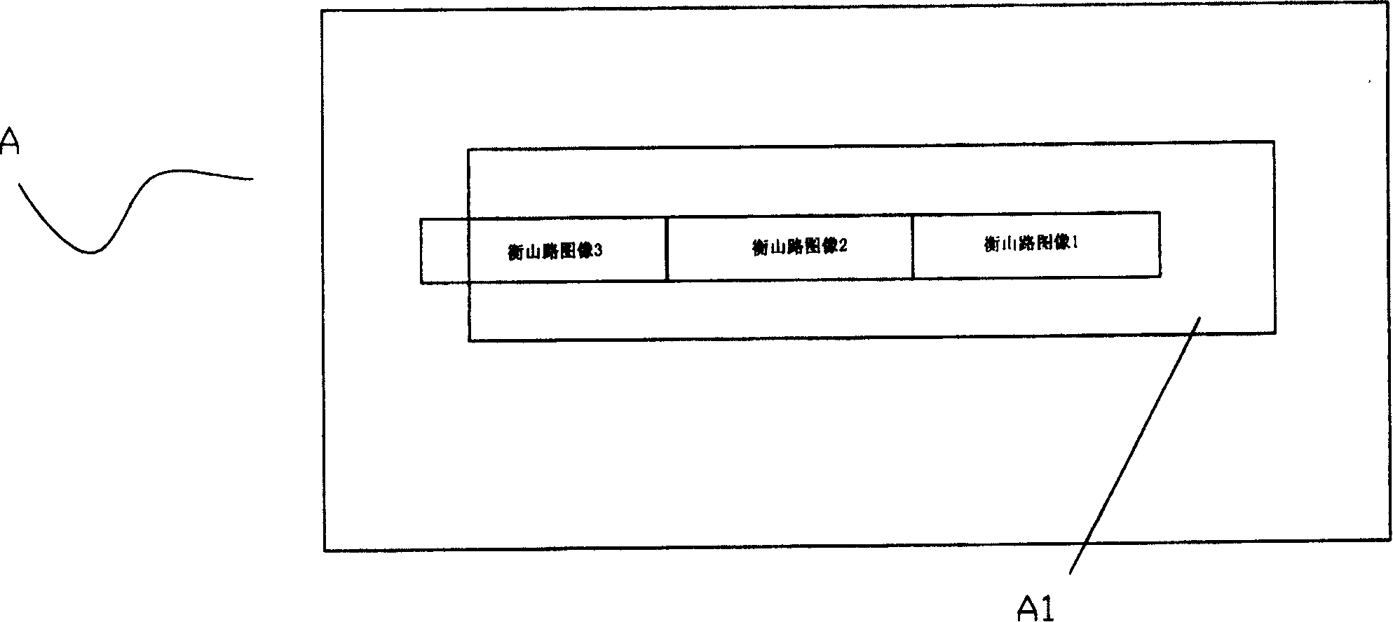 Geographic information search and display method and searching and display system using the method