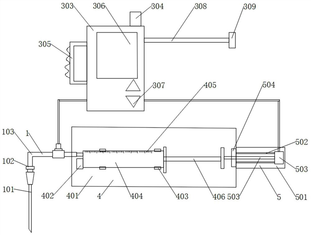 Nerve block anesthesia medicine injection pressure measurement alarm device under ultrasound