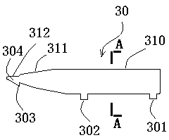 Independently mountable piezoelectric jacquard comb