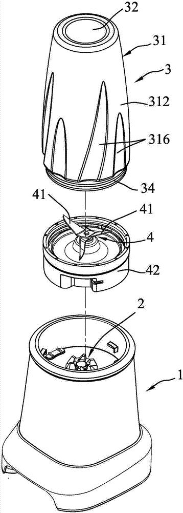 Juice making machine container and juice making machine