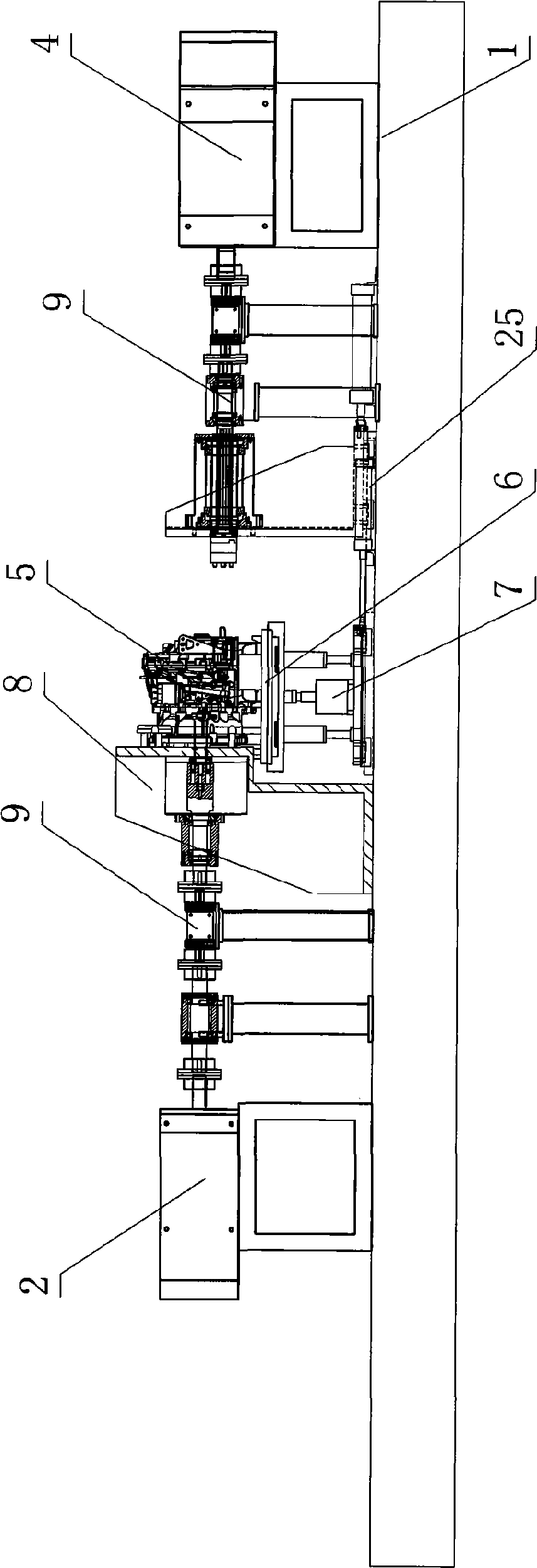 Method for simulation test of self-changing gearbox and test device using same