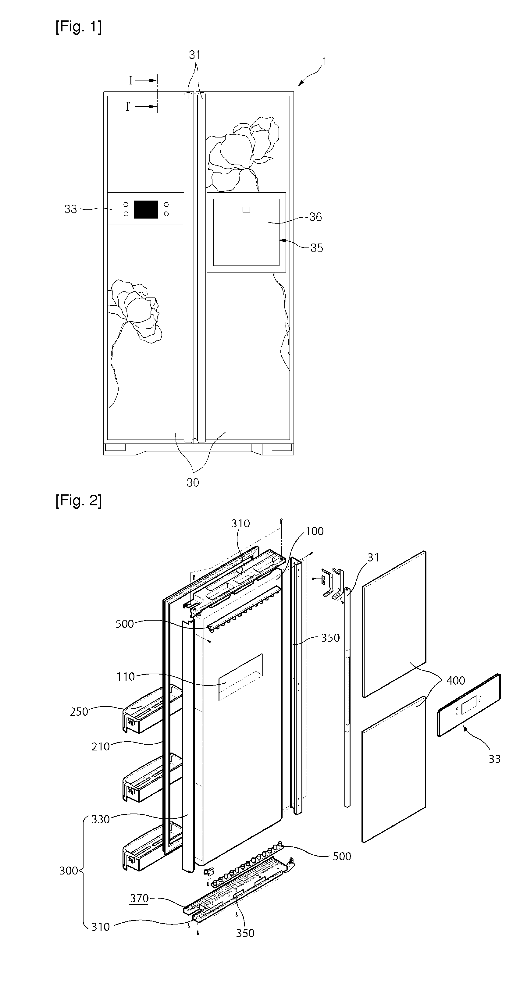 Refrigerator and refrigerator door