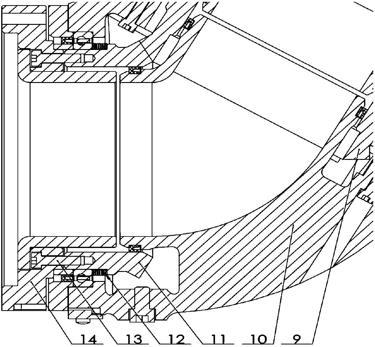 Gear clearance adjusting structure and robot