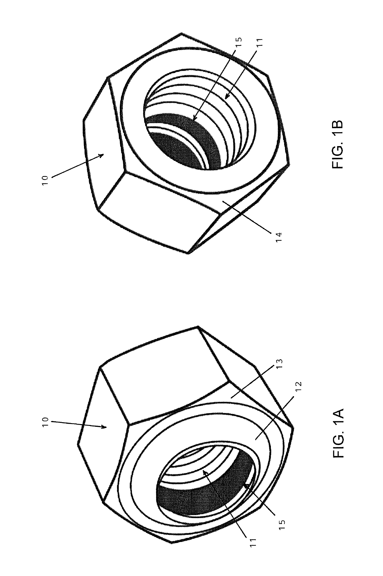 One-piece self-locking nut