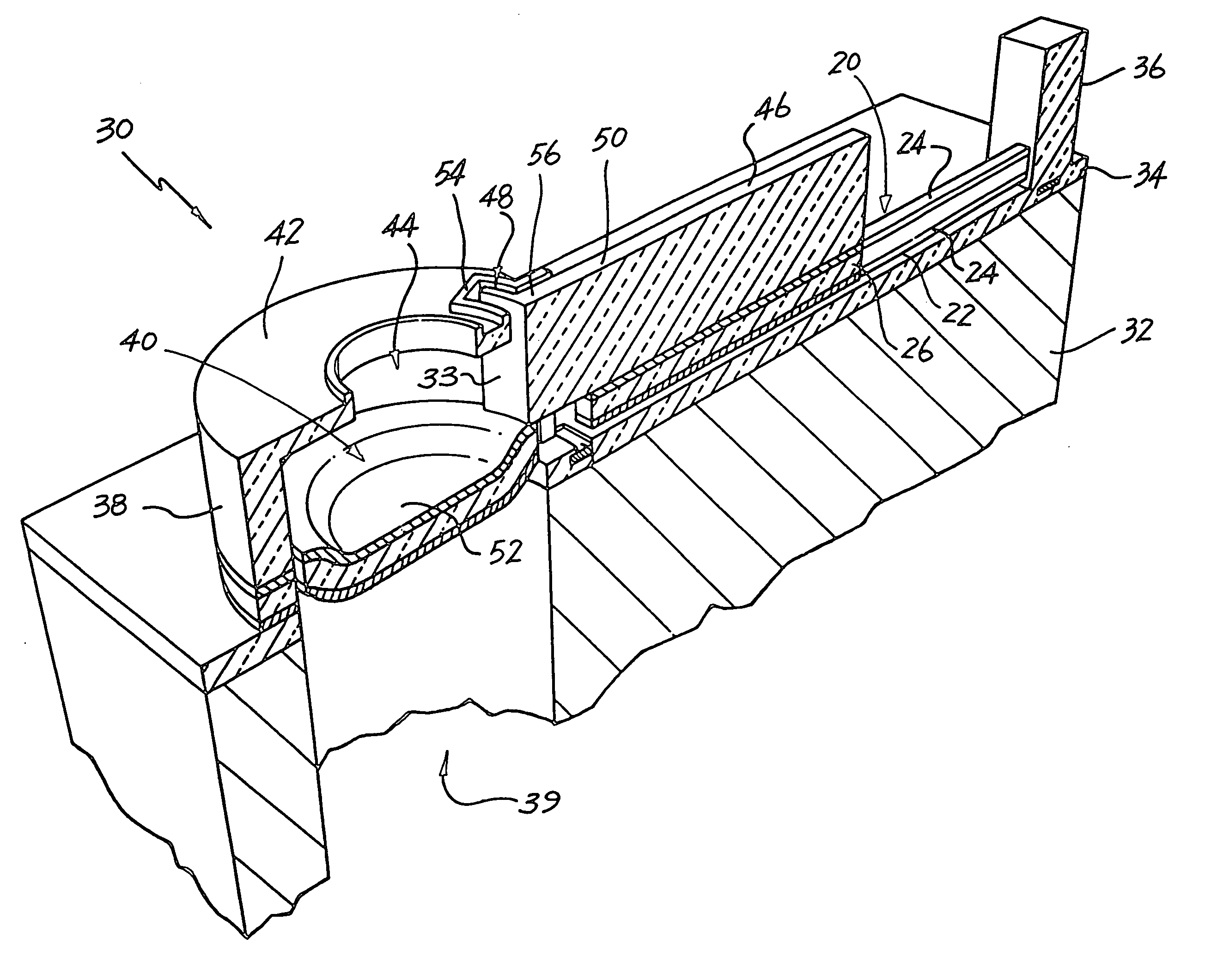 Micro-electromechanical fluid ejection device with actuator guide formations