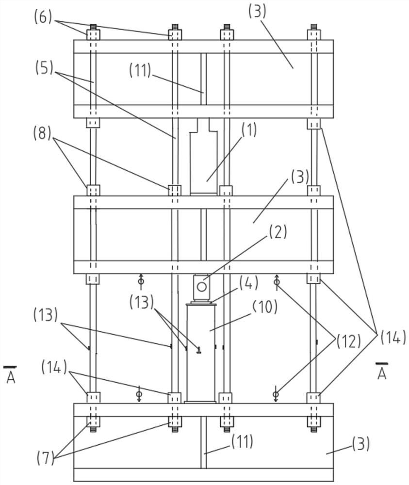 Self-balancing constant loading device for researching creep performance of concrete-filled steel tube member