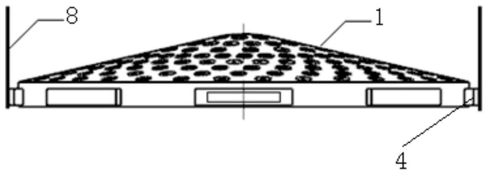 A conical tray and its application