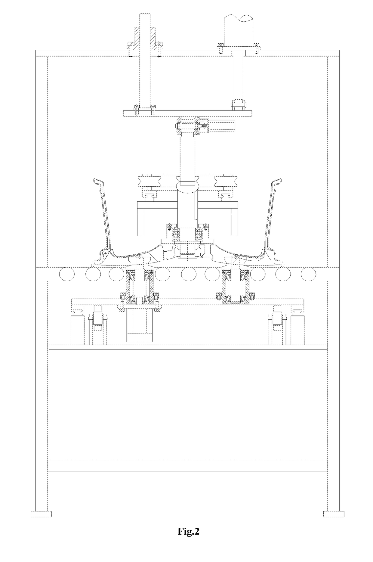 Inner-supporting-type Online Roundness Correcting Device for Semifinished Wheel